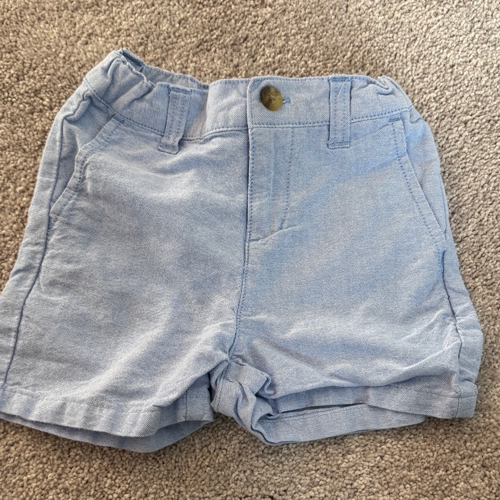 Janie and Jack Soft Blue Kids Shorts